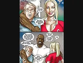 Curly Latina穿著一件坦率的衣服，在一條短的藍色裙子下引誘一個男人和她裸露的陰部，將她的雙腿直接伸到臉上。她蹲在他身上，把陰道放在他的臉上，那個被這樣一個奇觀激動的男人開始舔她。然後，他把賤人放在癌症上，將她的雙腿伸展在黑色長襪中，並將舌頭伸向她即將到來的外陰的深處。